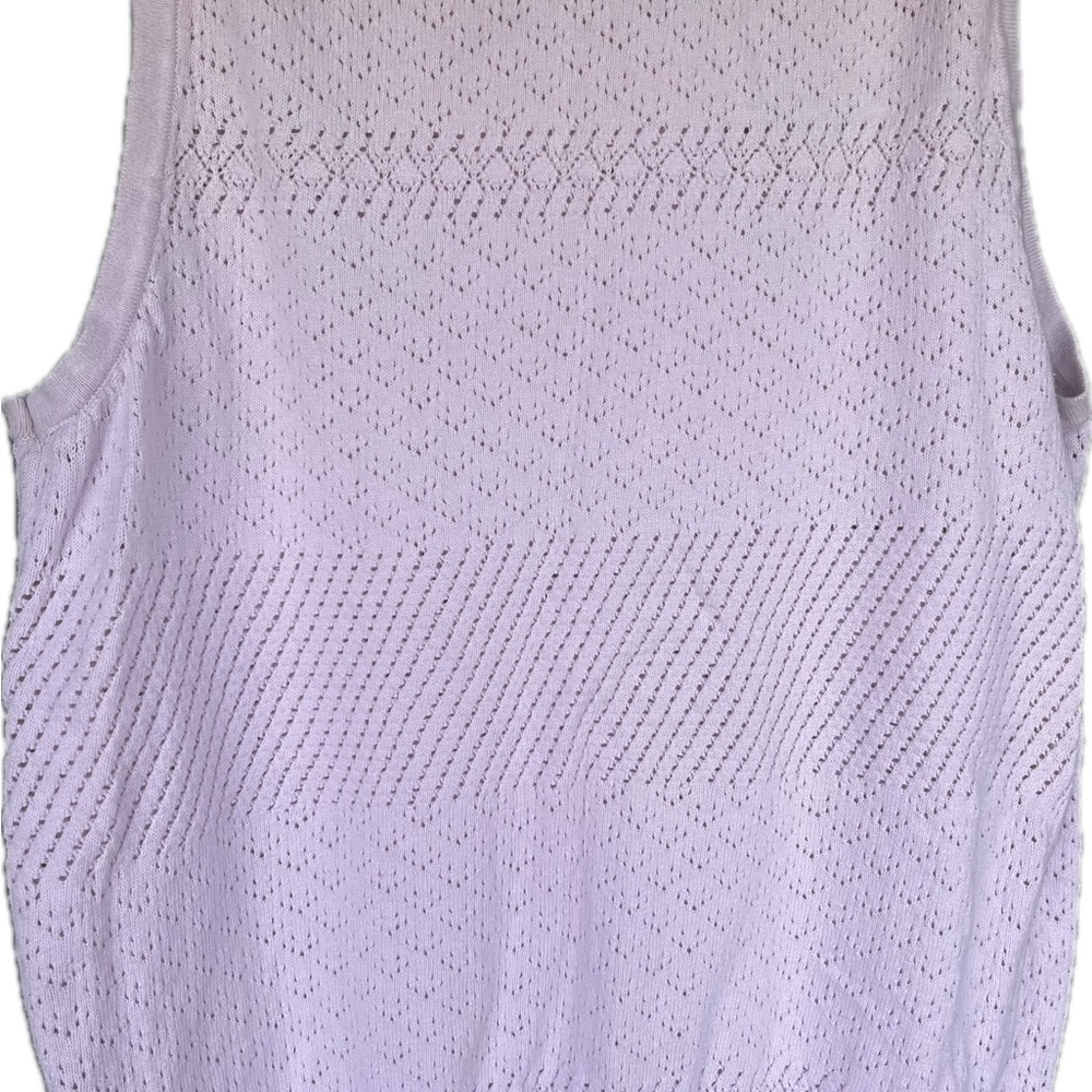 Pink Ribbed Sleeveless Tank Top - Picture 3 of 3